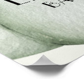 Poster Baby shower d'automne Citrouille vert Bienvenue (Coin)