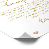 Poster Baby shower D'Automne Un Message Du Signe Bump (Coin)