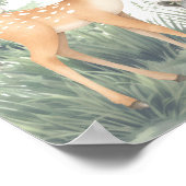 Poster Baby shower d'aventure des animaux forestiers de b (Coin)