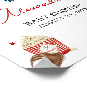 Poster Baby shower de baseball Bienvenue (Coin)