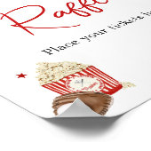 Poster Baby shower de baseball Déchets Raffle (Coin)