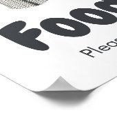 Poster Baby shower de baseball Little Slugger (Coin)