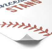 Poster Baby shower de baseball - Panneau de concession (Coin)