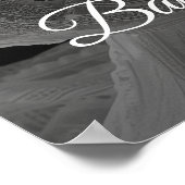 Poster Baby shower de bienvenue avec photo (Coin)