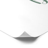 Poster Baby shower de bienvenue pour garçon Elephant Leaf (Coin)