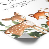 Poster Baby shower De Bois Quel Âge Ont-Ils Joué (Coin)