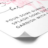 Poster Baby shower de boue rose à l'extérieur à froid (Coin)