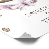 Poster Baby shower de brassage de café DOUCES ET TRAITEME (Coin)