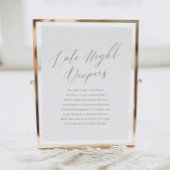 Poster Baby shower de calligraphie simple Diapositives no