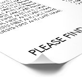 Poster Baby shower de camion Citrouille rose Tableau de s (Coin)