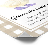 Poster baby shower de canard - Devinez le gâchis doux (Coin)