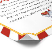 Poster baby shower de carnaval de cirque papier fléchette (Coin)