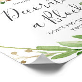 Poster Baby shower de cerf Décorer un panneau (Coin)