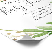 Poster Baby shower De Cerfs Devine La Nourriture Pour Béb (Coin)