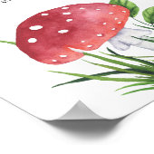 Poster Baby shower de champignons Momosa bar (Coin)