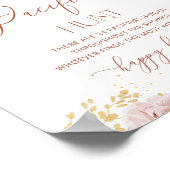 Poster Baby shower de chasse à la Pacifier fleurie du jar (Coin)