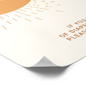 Poster Baby shower de chaudière Sunshine Boho (Coin)