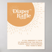 Poster Baby shower de chaudière Sunshine Boho (Devant)