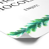 Poster Baby shower de chocolat chaud de Noël (Coin)