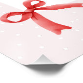 Poster Baby shower de coquette rose pâle Berry (Coin)