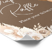 Poster Baby shower de couche de de l'ours de Boho Brown (Coin)