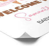 Poster Baby shower de crème glacée (Coin)