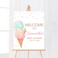 Baby shower de crème glacée