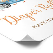 Poster Baby shower de  de  à rabat Citrouille Blue Truck (Coin)