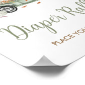 Poster Baby shower de  de carafe Citrouille de camion ver (Coin)