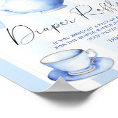 Poster Baby shower de fête du thé de brasserie Rupture de (Coin)