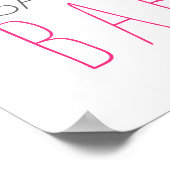 Poster Baby shower de fille de bain en caoutchouc Ducky B (Coin)