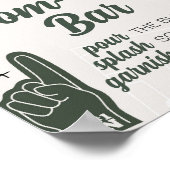 Poster Baby shower de football Maman Osa Bar (Coin)