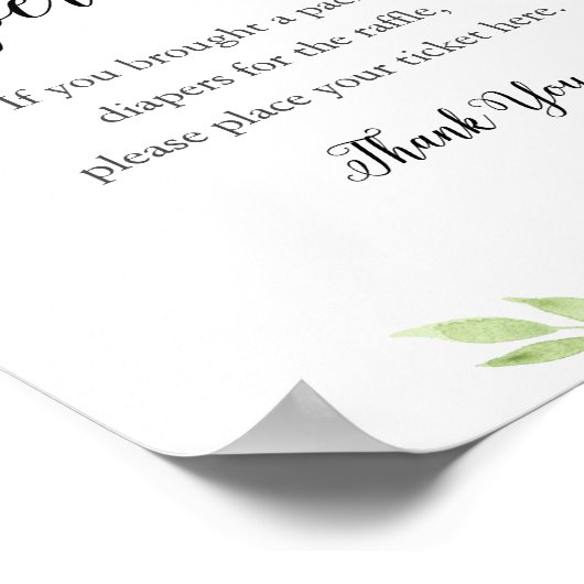 Poster BABY SHOWER de jeu DEVON Diaper (Coin)