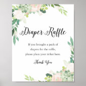 Poster BABY SHOWER de jeu DEVON Diaper (Devant)