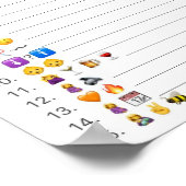 Poster Baby shower de jeu photo Emoji (Coin)