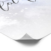 Poster Baby shower de la barre de chocolat chaud de Noël (Coin)