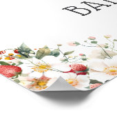 Poster Baby shower de la boue rose fraise (Coin)