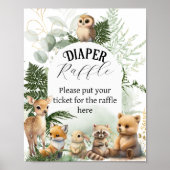 Poster Baby shower de la tombola de la volaille (Devant)