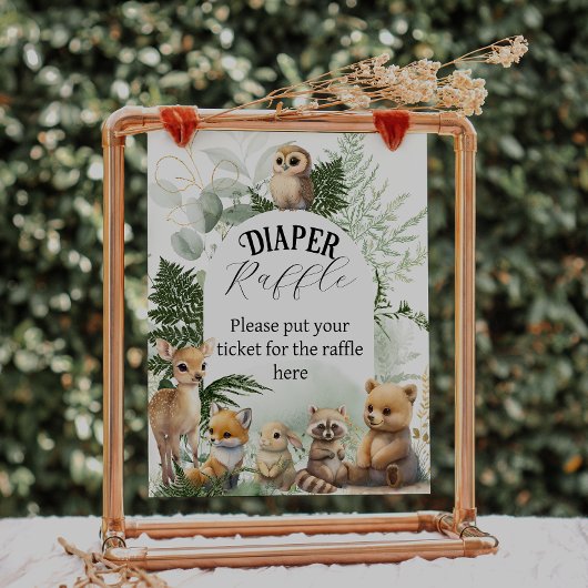 Poster Baby shower de la tombola de la volaille