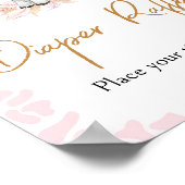 Poster Baby shower de la vache rose Saint Raffin (Coin)