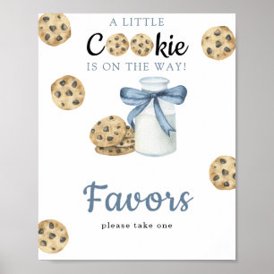 Poster Baby shower de lait d'aquarelle - Faveurs
