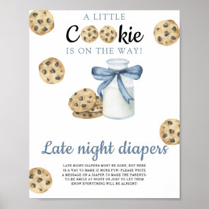 Poster baby shower de lait et biscuits Lits de nuit