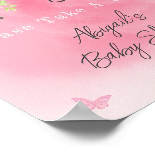 Poster Baby shower De Lapin Doux Les Bébés Sont Doux Trea (Coin)