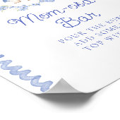 Poster Baby shower de lapin Peter mignet - bar maman-osa (Coin)