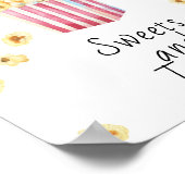 Poster Baby shower de maïs - Sucres et friandises (Coin)