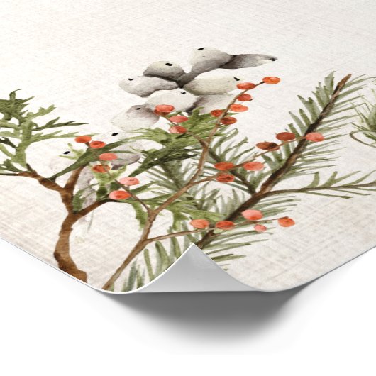 Poster Baby shower de Noël (Coin)