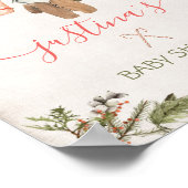 Poster Baby shower de Noël (Coin)