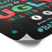 Poster Baby shower de Noël moche Sweet (Coin)