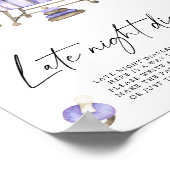 Poster Baby shower de pépinière - Late night couches jeu (Coin)