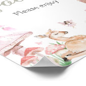 Poster Baby shower de petite fée Whimsical (Coin)